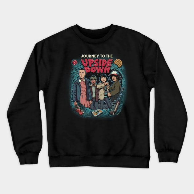 Journey To The Upside Down Crewneck Sweatshirt by DonovanAlex